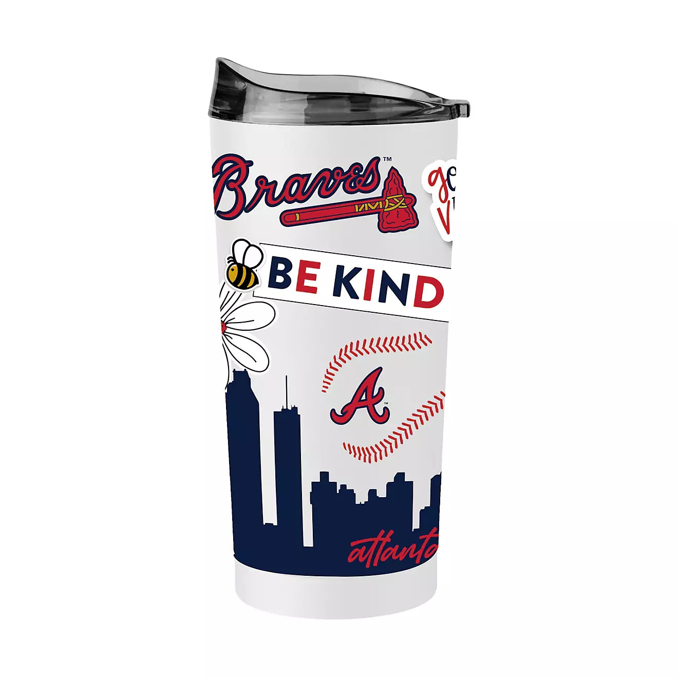 Atlanta Braves 20 oz Native Powder Coat Tumbler - J&W Sports Apparel