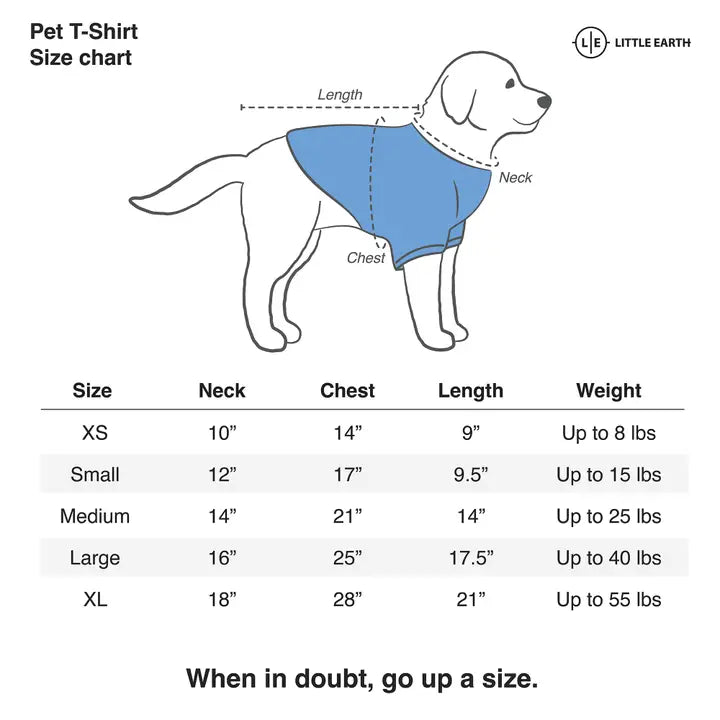 Georgia Bulldogs Neon Pet T-Shirt - J&W Sports Apparel