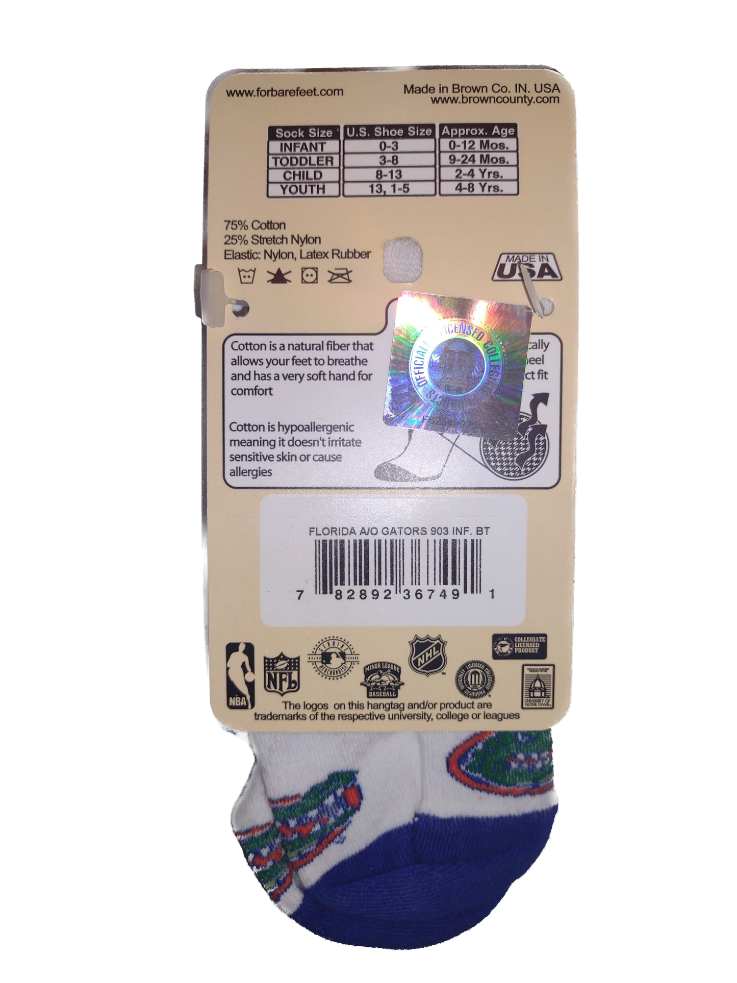 Florida Gators Infant Socks - Newborn