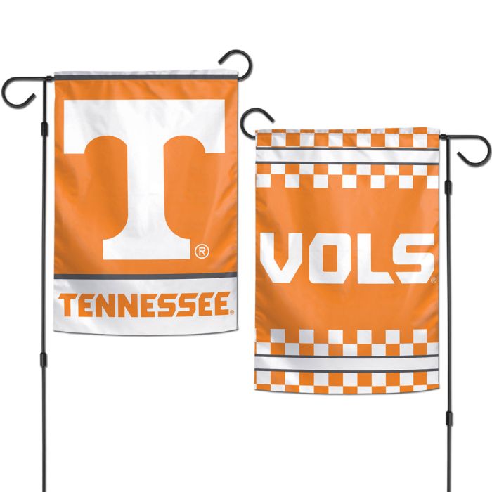 TENNESSEE VOLUNTEERS GARDEN FLAGS 2 SIDED 12.5" X 18" - J&W Sports Apparel