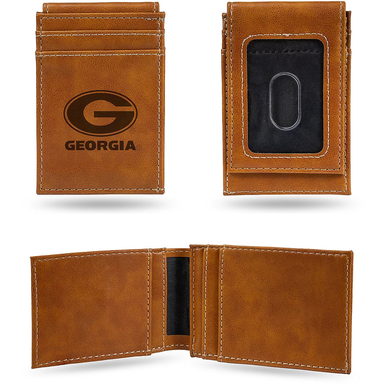 Georgia Bulldogs Premium Front Pocket Wallet - Compact/Comfortable/Slim