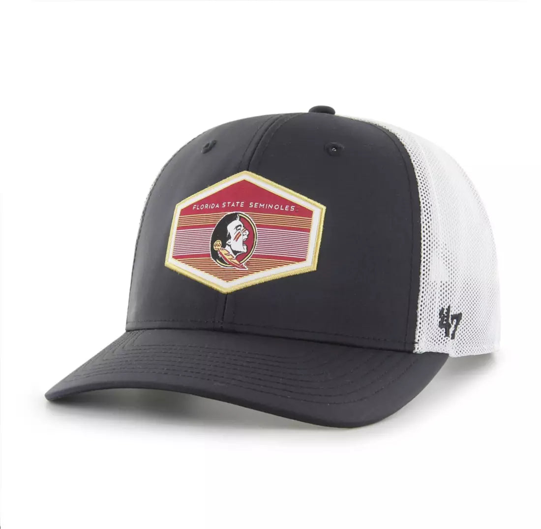 FLORIDA STATE SEMINOLES BLACK BURGESS 47 TRUCKER