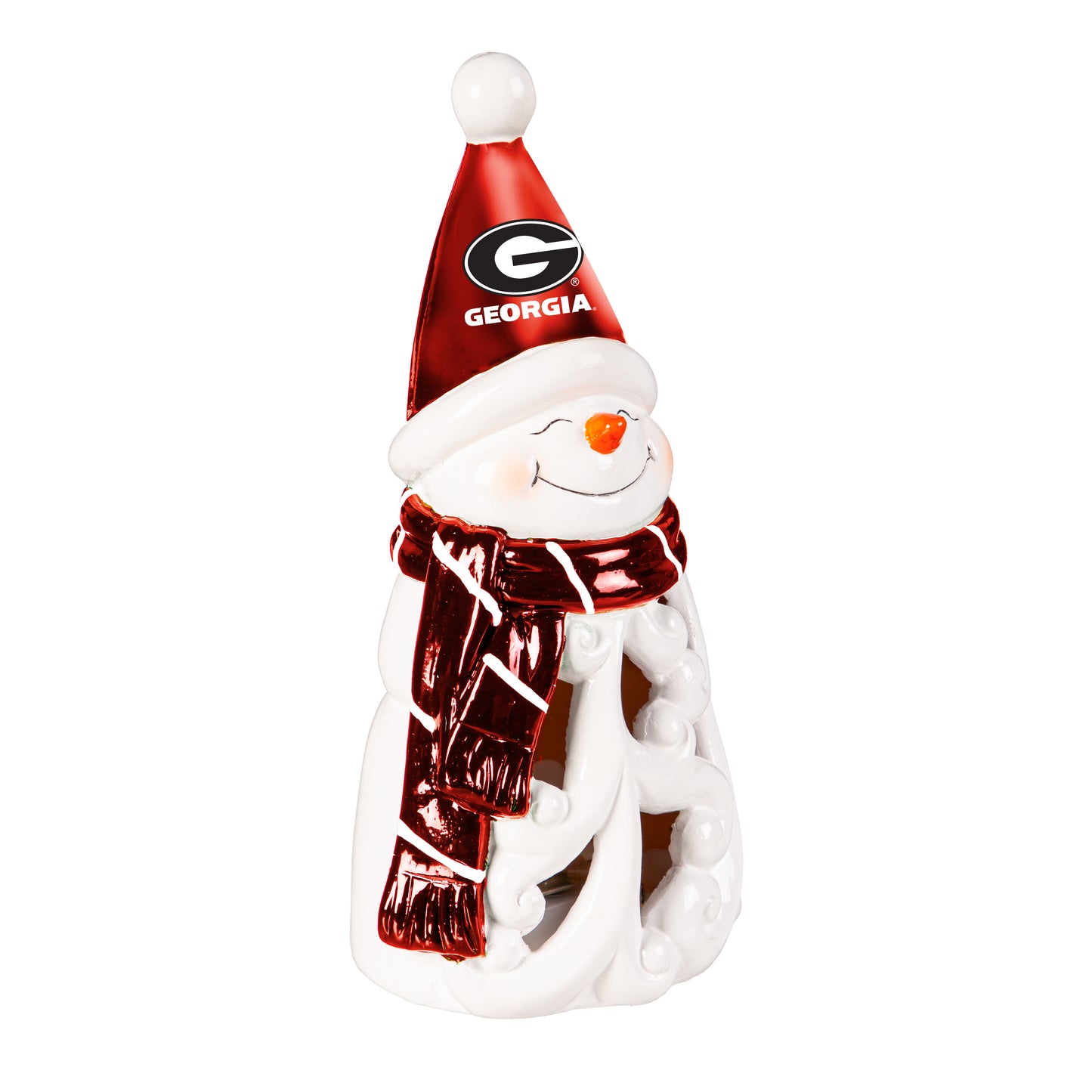 Georgia Bulldogs - Snowman LED Statuary, 8" - J&W Sports Apparel