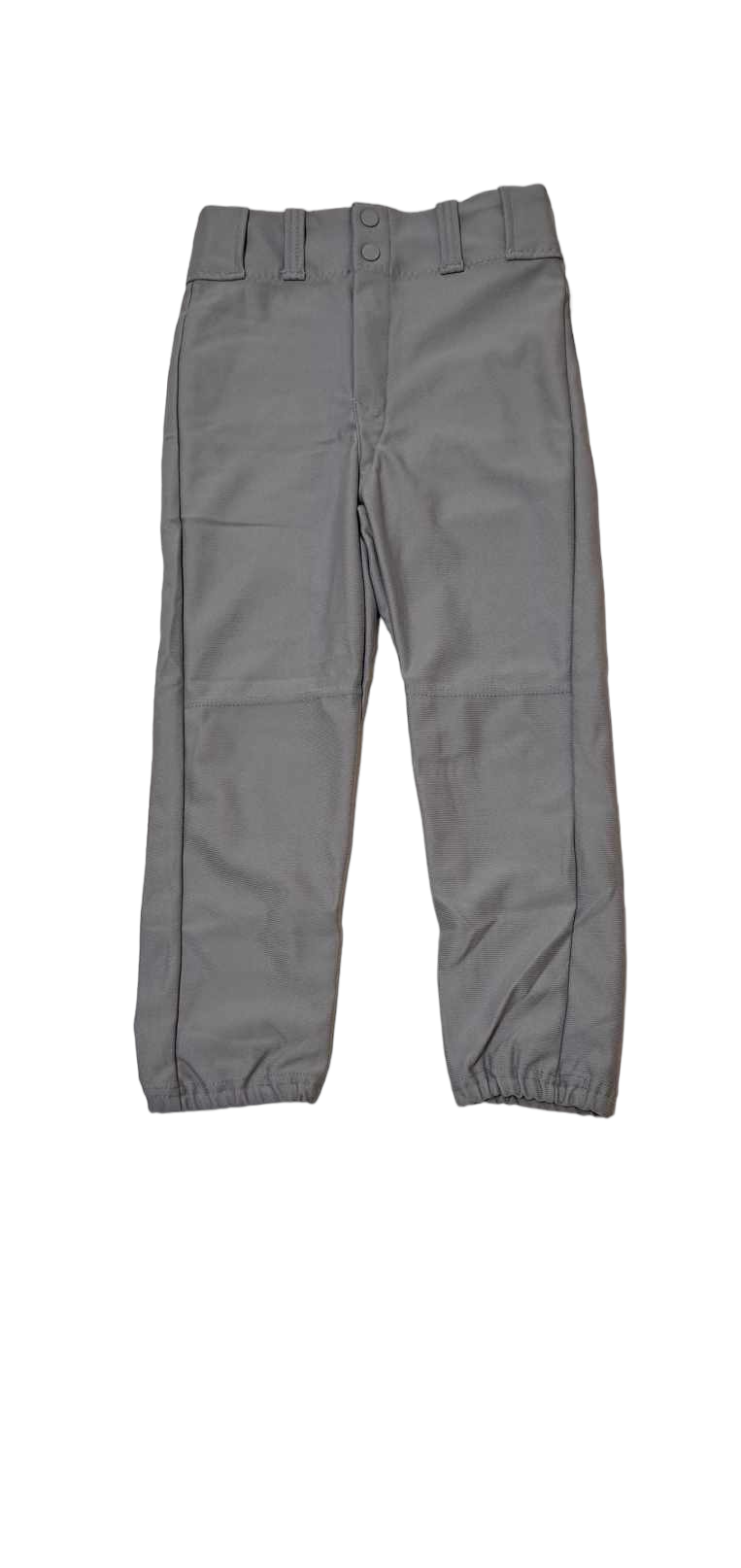 All Star Team Apparel Youth Baseball Pants Gray Elastic Legs - Large