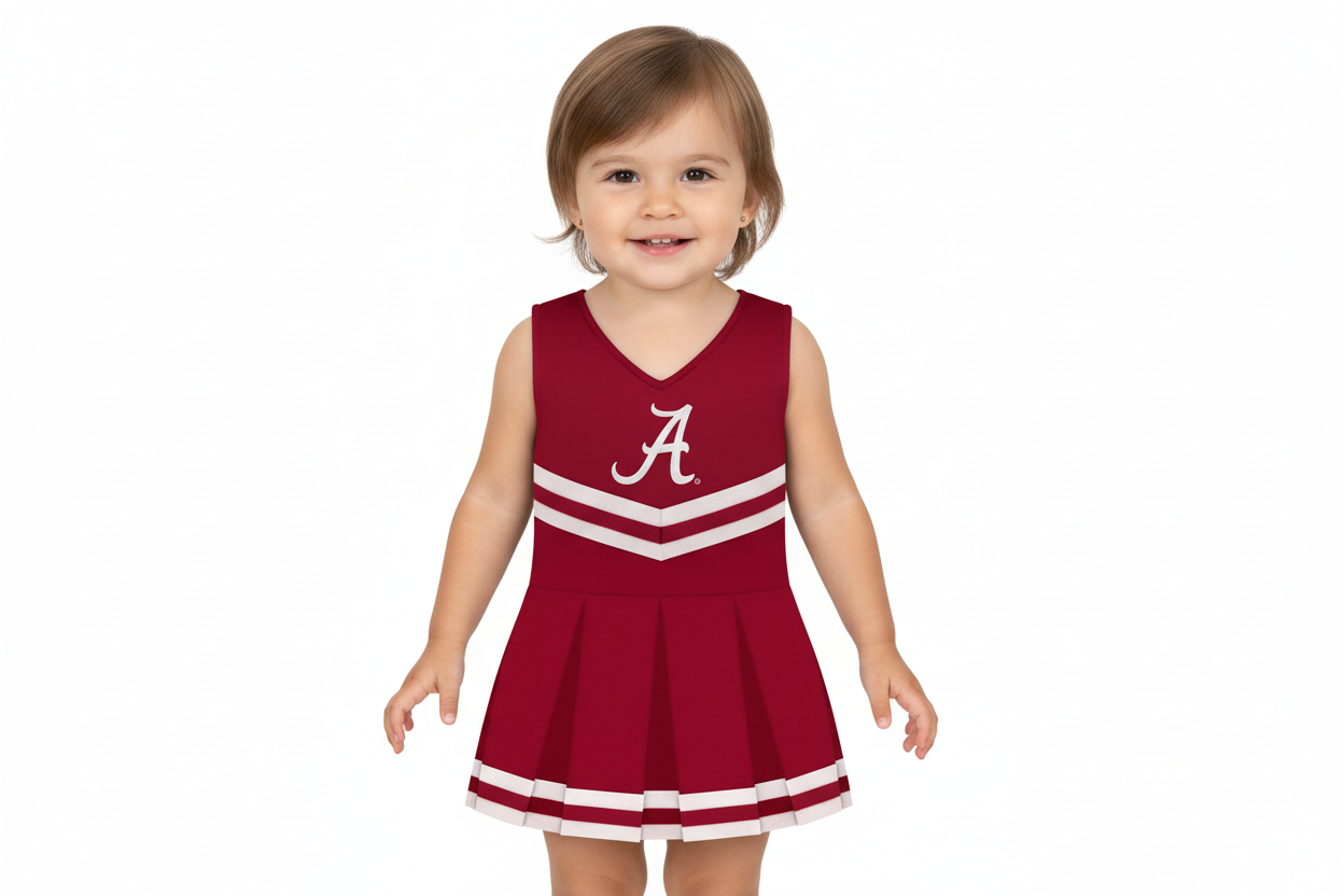 Alabama Crimson Tide Cheerleader Bodysuit Dress