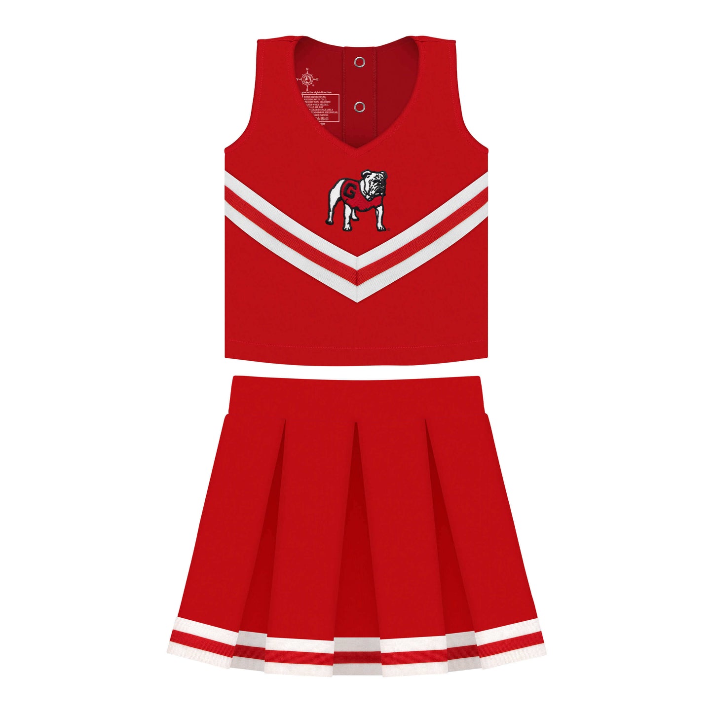Georgia Bulldogs Cheerleader Dress - 3 Piece - J&W Sports Apparel