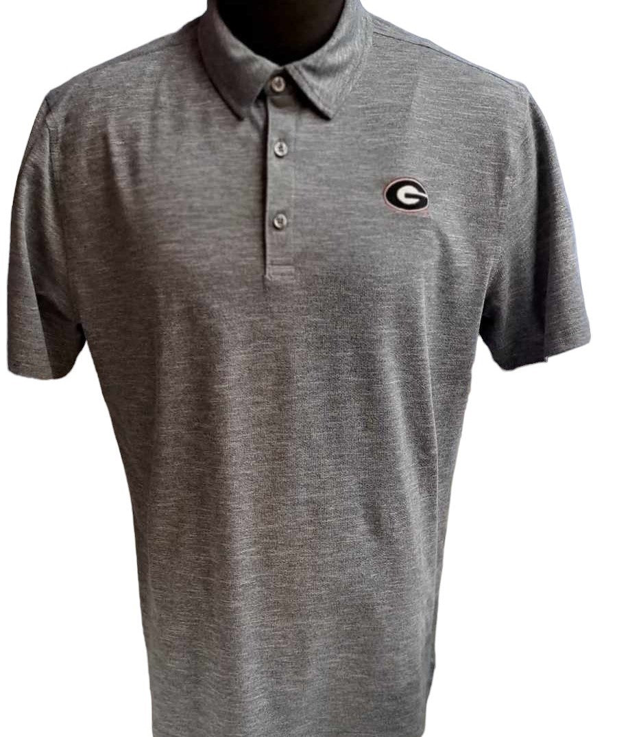 Georgia Bulldogs Charcoal Micro Mesh Polo
