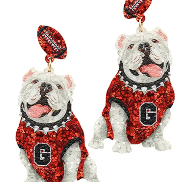 Georgia Bulldogs Earrings - J&W Sports Apparel