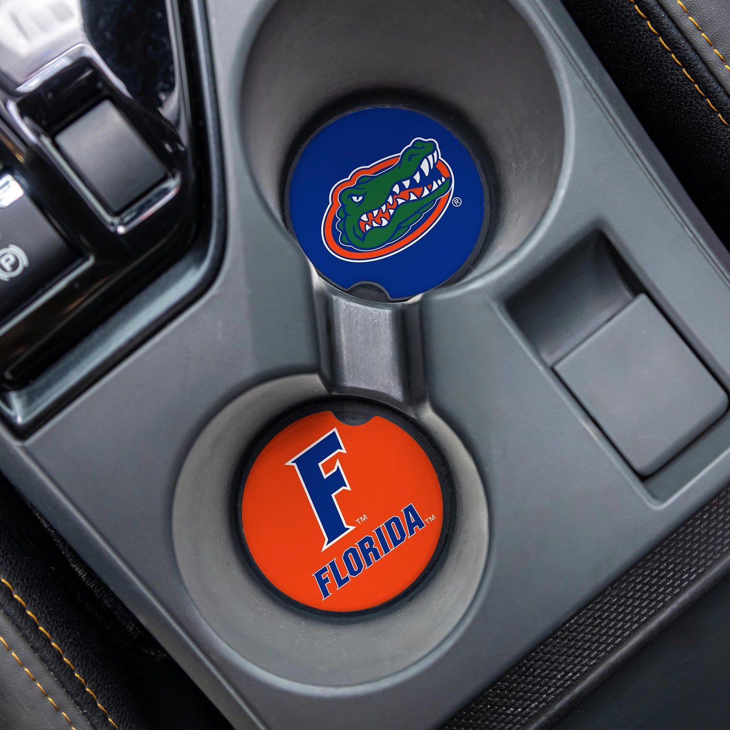 Florida Gators - Car Coaster Set, 2pc - J&W Sports Apparel