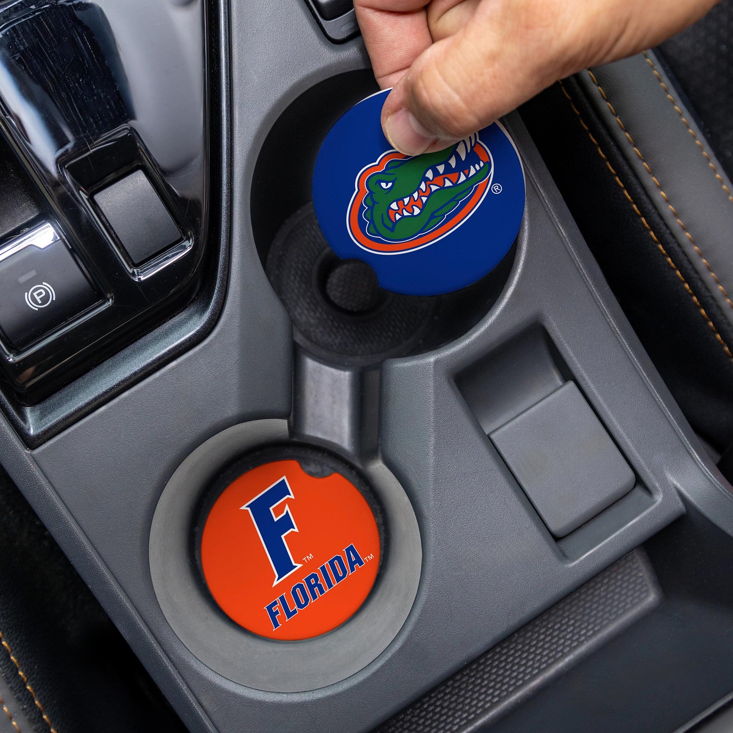 Florida Gators - Car Coaster Set, 2pc - J&W Sports Apparel