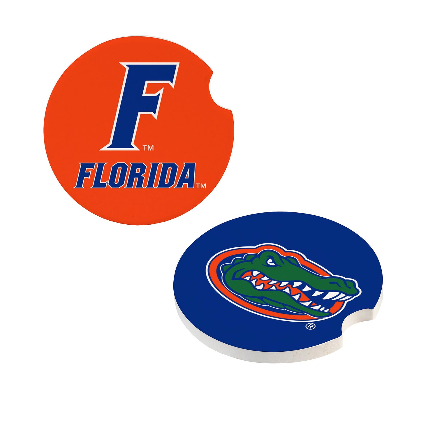 Florida Gators - Car Coaster Set, 2pc - J&W Sports Apparel