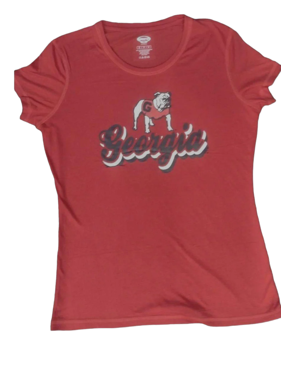 Georgia Bulldogs Women's Short Sleeves - J&W Sports Apparel