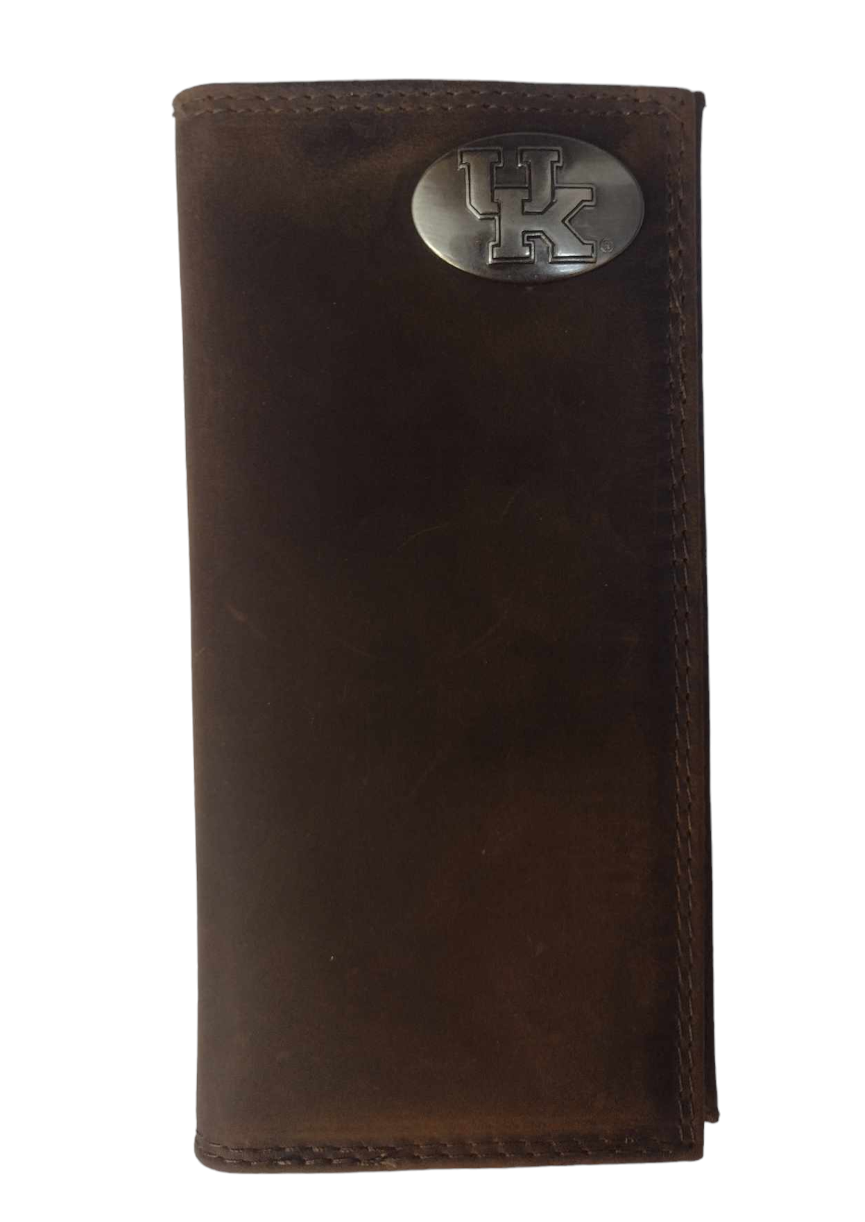 Kentucky Wildcats Genuine Crazy Horse Leather Roper Wallet - J&W Sports Apparel