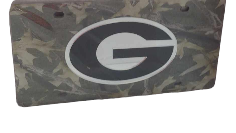 GEORGIA BULLDOGS GEORGIA  REALTREE  SPECIALTY ACRYLIC LICENSE PLATE - J&W Sports Apparel