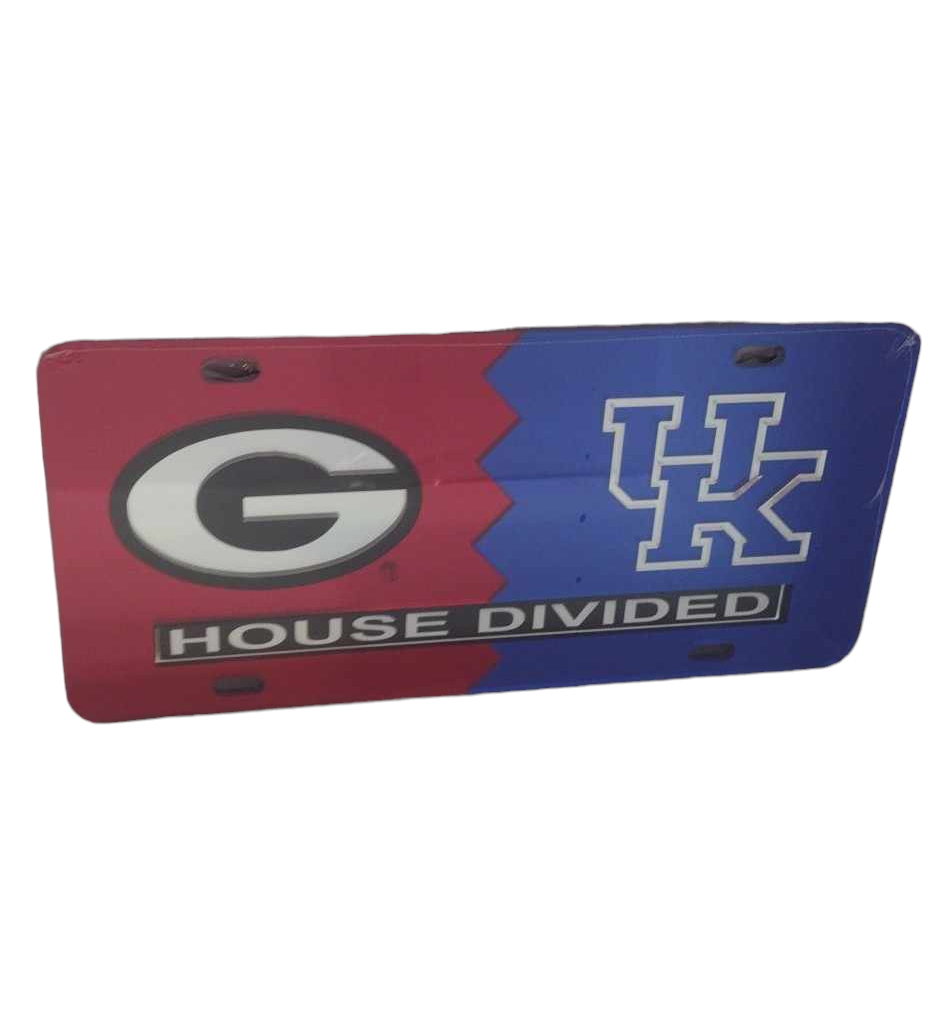 Georgia Kentucky House Divided Laser Cut Car Tag
