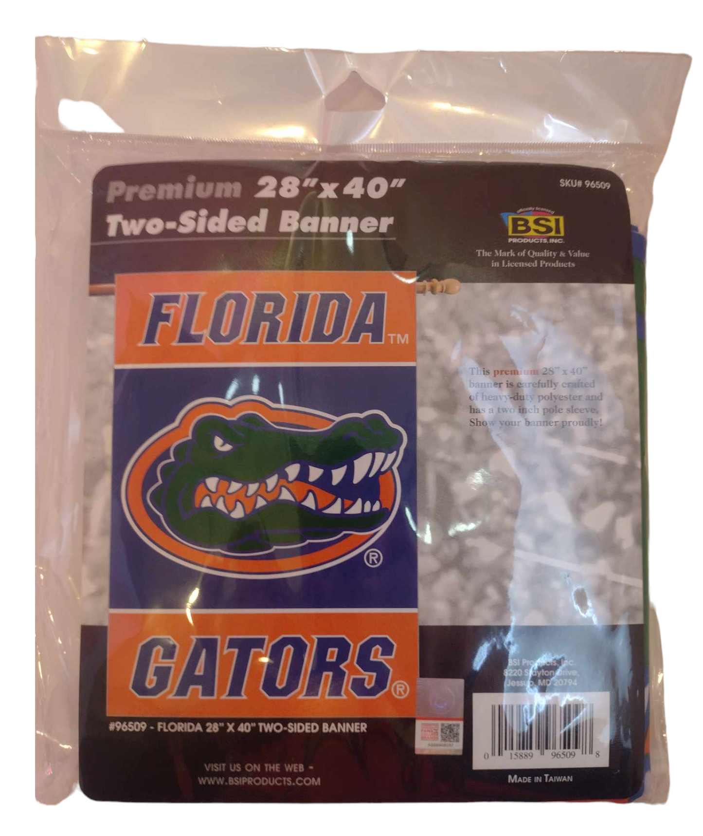 Florida Gators 2-Sided 28" x 40" Banner Flag - J&W Sports Apparel