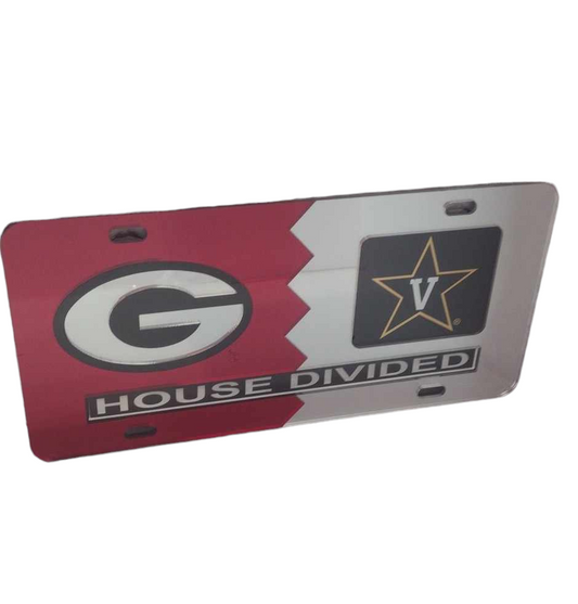 Georgia Vanderbilt House Divided License Plate - J&W Sports Apparel