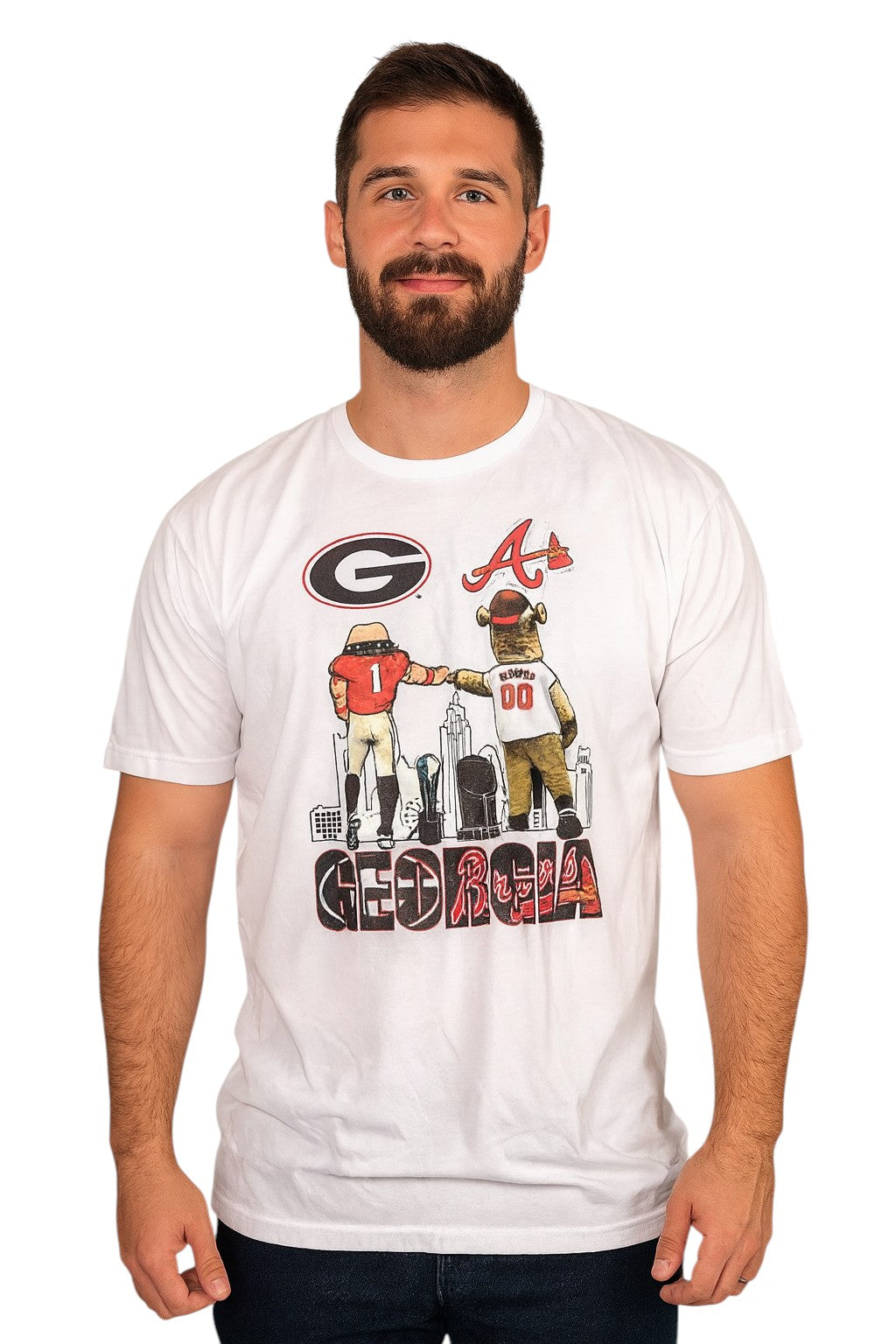 Georgia Bulldogs/Atlanta Braves Mascot Tee