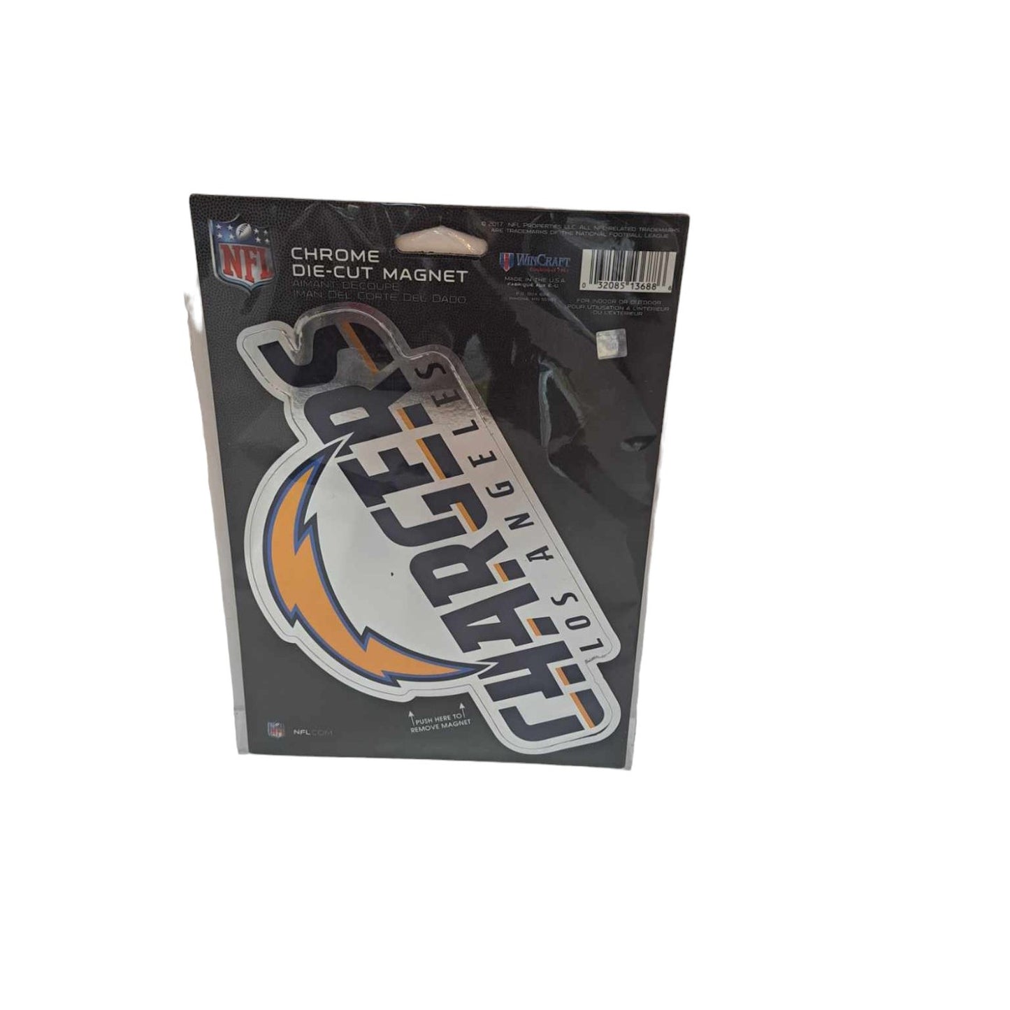 Los Angeles Chargers Chrome Magnet 6.25 x 9 - J&W Sports Apparel