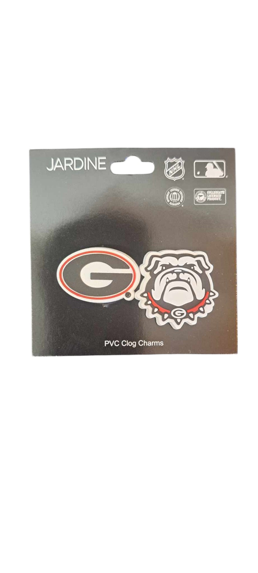 Georgia Bulldogs Team Logo And Mascot NCAA Shoe Charms For Crocs One Pack Of 2 - J&W Sports Apparel