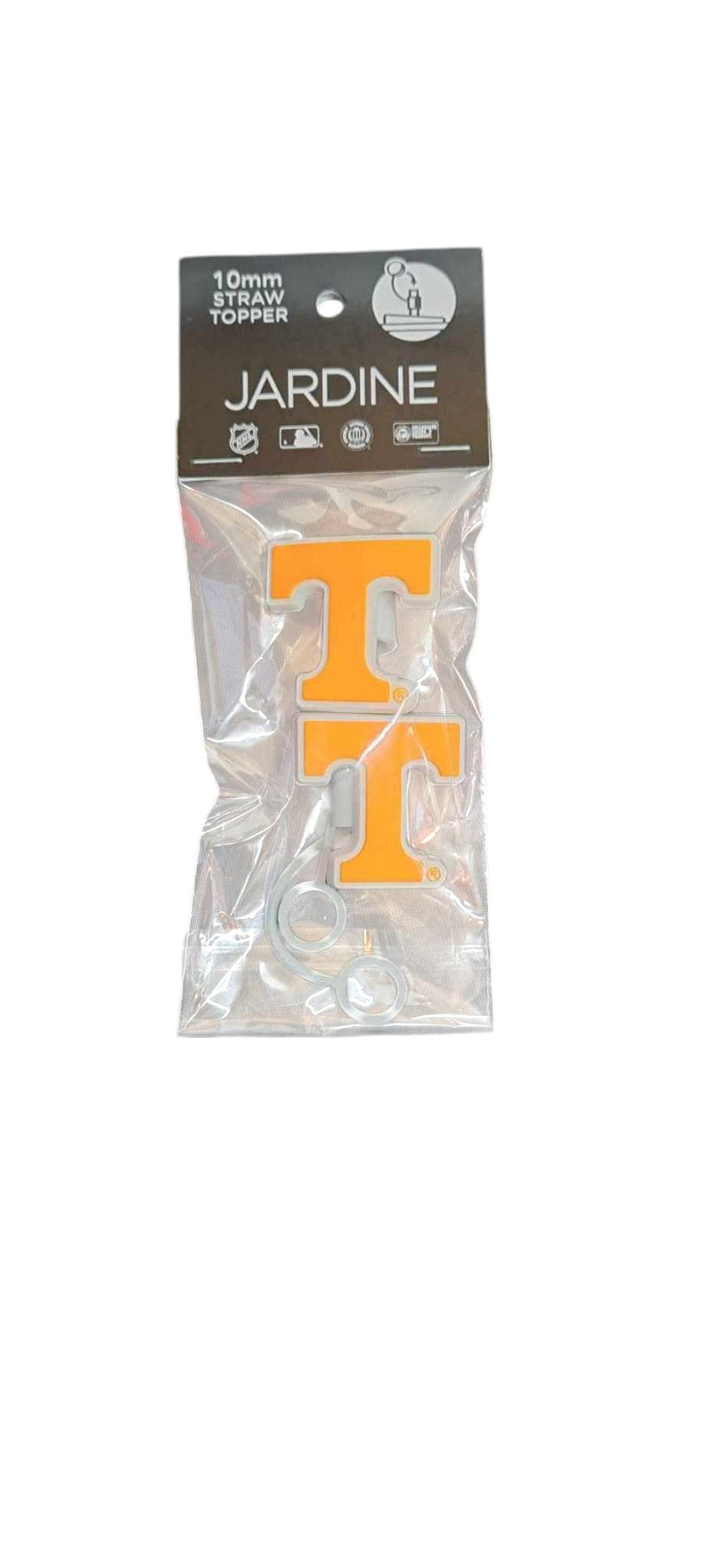 Tennesee Volunteers - STRAWTOP : PVC Straw Topper, 2pk - J&W Sports Apparel