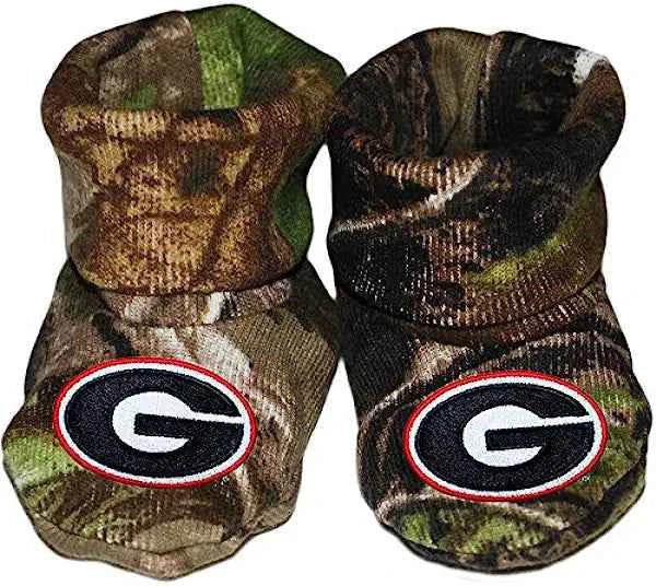 Georgia Bulldogs Newborn Baby Bootie Sock Camo