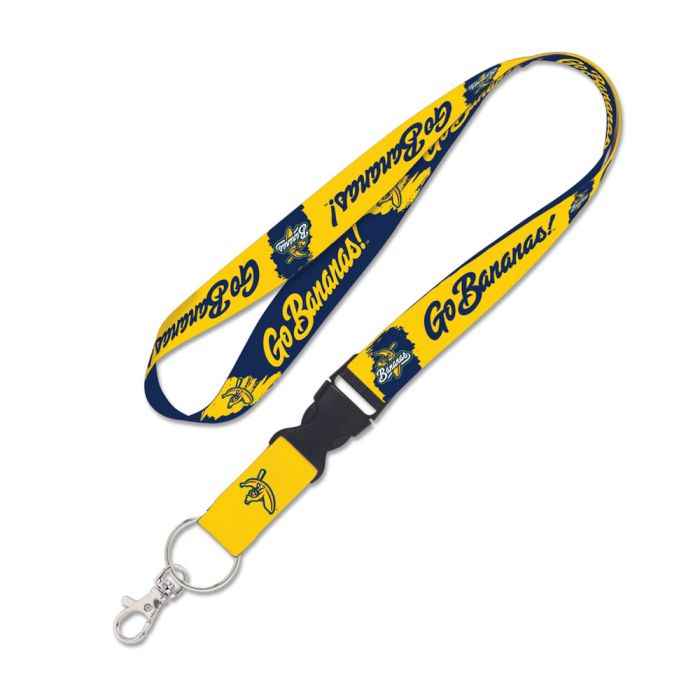 SAVANNAH BANANAS LANYARD W/DETACHABLE BUCKLE 1