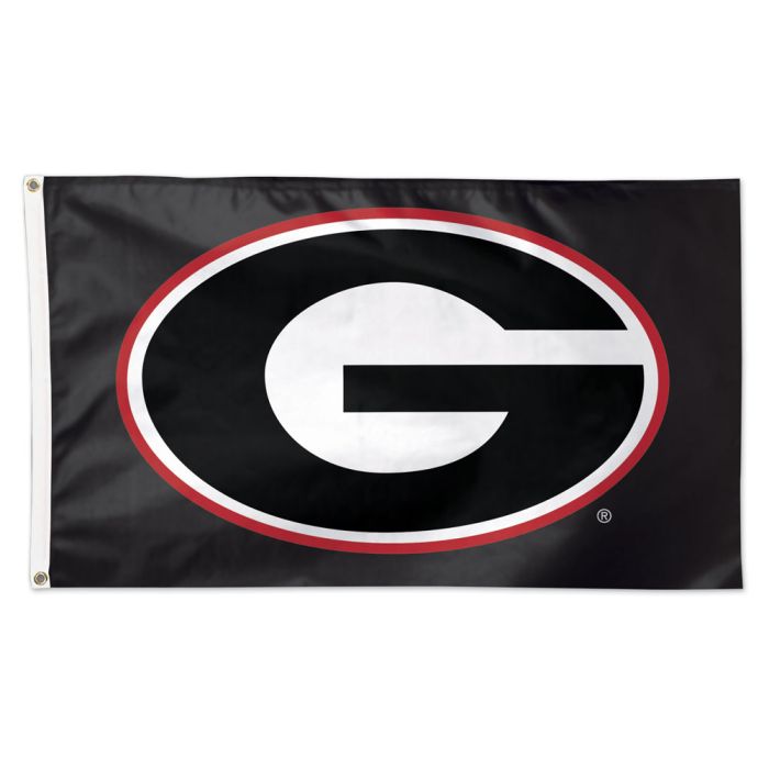 Georgia Bulldogs Black Flag - Deluxe 3' X 5' - J&W Sports Apparel