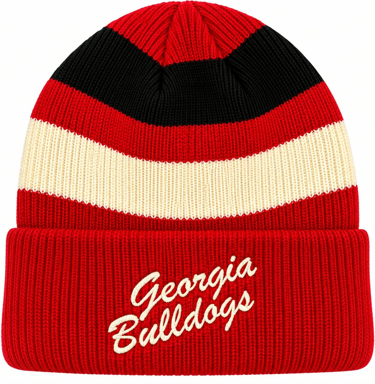 GEORGIA BULLDOGS 47 Brand Red Clubhouse Jennings Cuff Knit Beanie