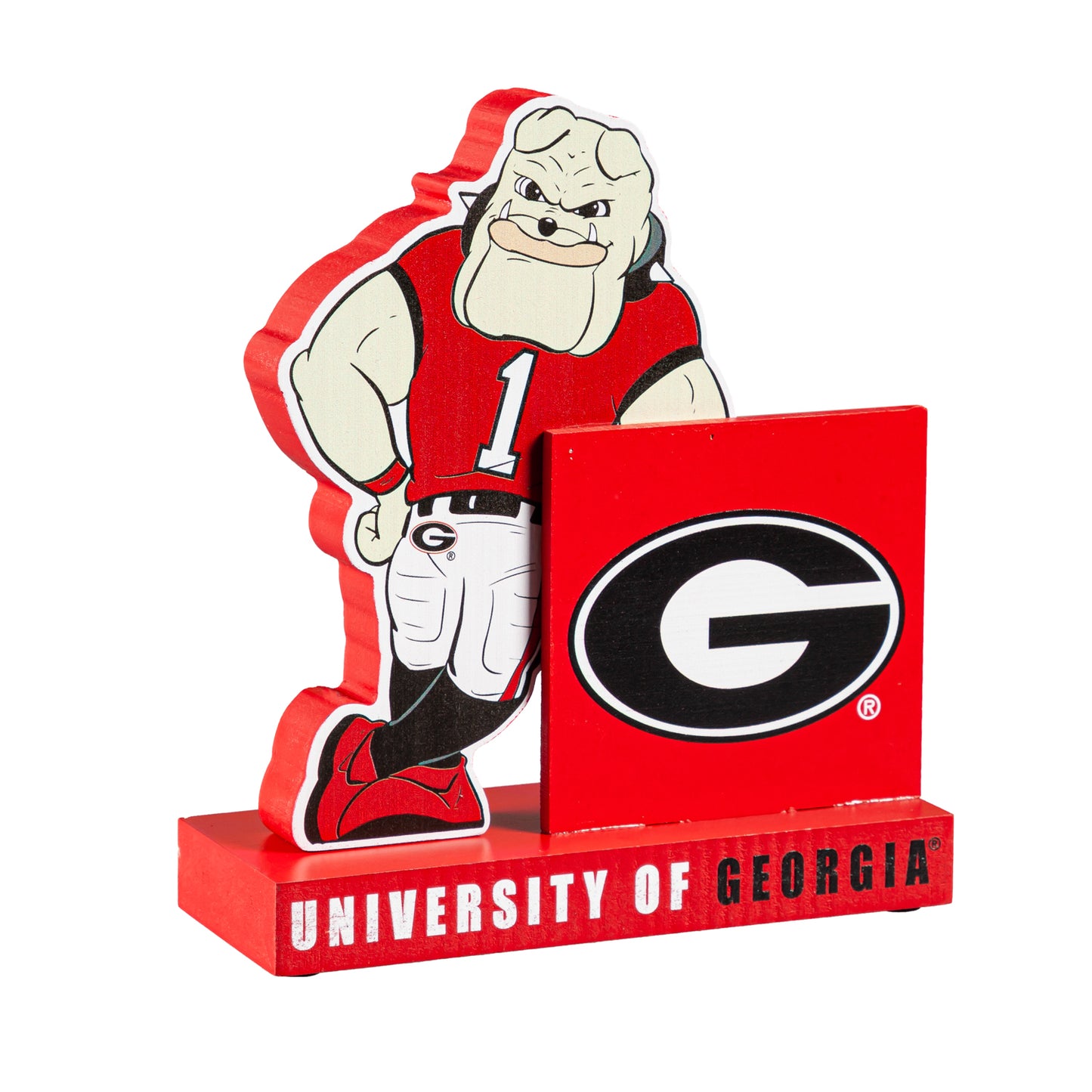 Georgia Bulldogs - Mascot Statue, with Logo