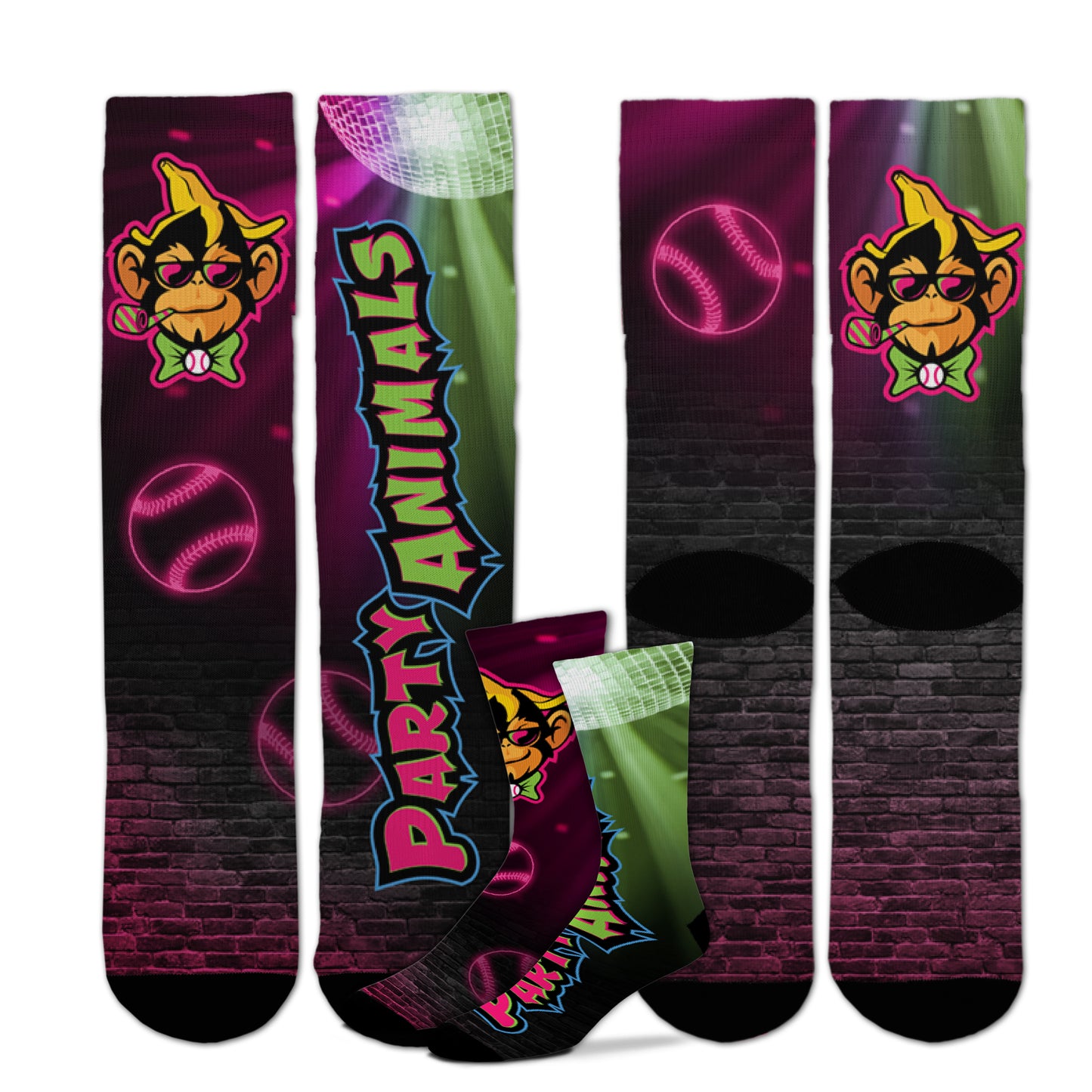 Party Animals Party Time Socks - J&W Sports Apparel