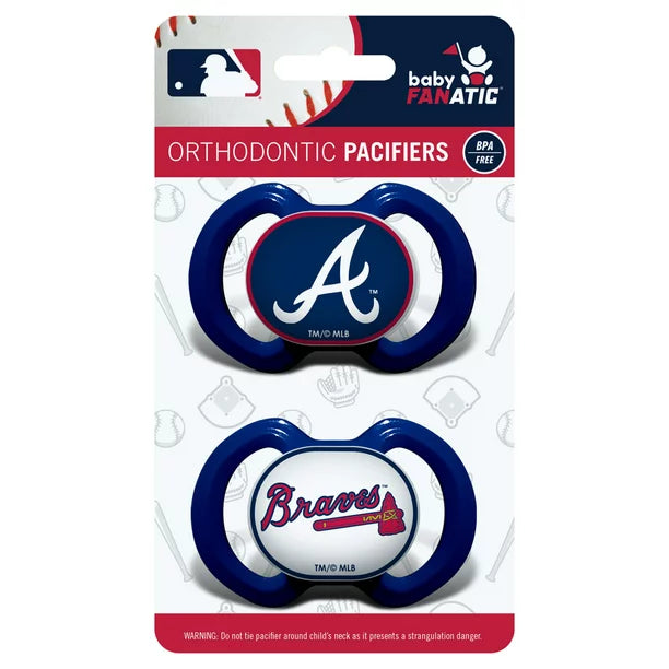 Atlanta Braves Pacifier 2-Pack, Multi, One Size