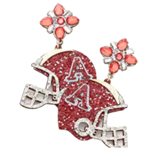 Alabama Football Helmet Earrings