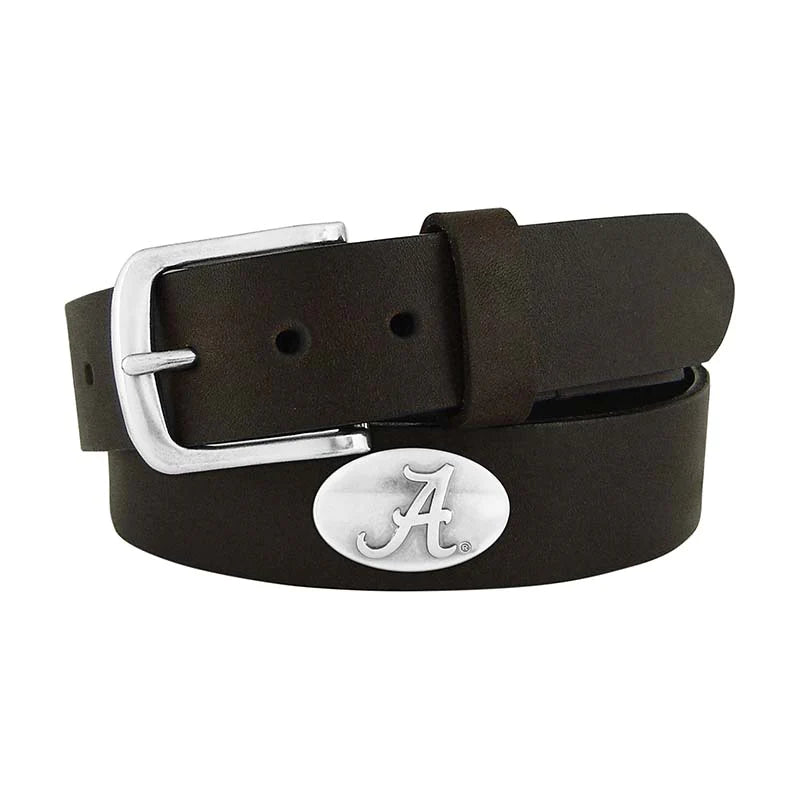 Alabama Crimson Tide Leather Crazy Horse Concho Belt