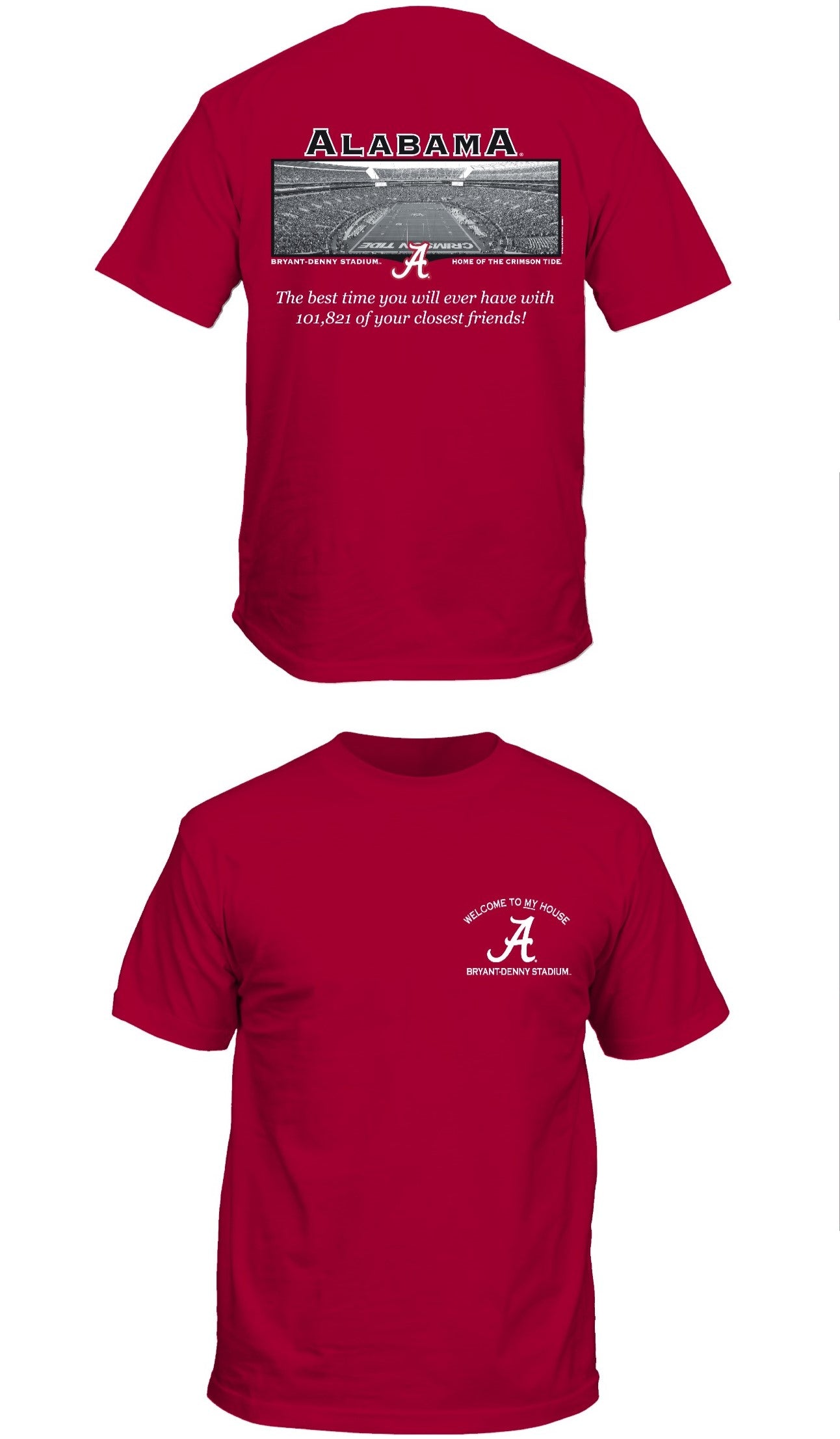 Alabama Crimson Tide Friends Stadium T-Shirt