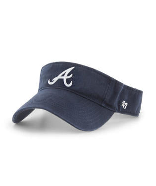 ATLANTA BRAVES NAVY 47 CLEAN UP VISOR - J&W Sports Apparel