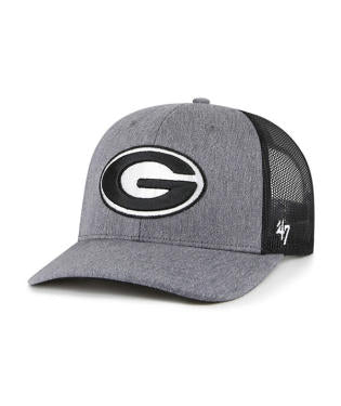 Georgia Bulldogs Carbon Charcoal Trucker Adjustable Hat - J&W Sports Apparel