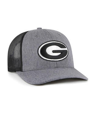 Georgia Bulldogs Carbon Charcoal Trucker Adjustable Hat - J&W Sports Apparel