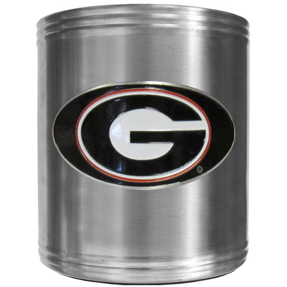 Georgia Bulldogs Steel Can Cooler - J&W Sports Apparel