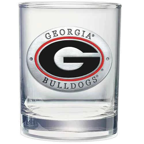 UNIVERSITY OF GEORGIA DOUBLE OLD FASHIONED GLASS