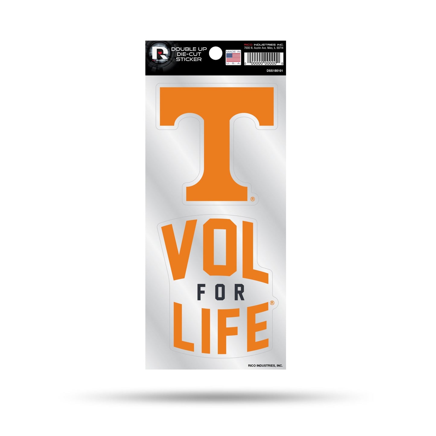 Tennessee Double Up Die Cut Sticker - J&W Sports Apparel