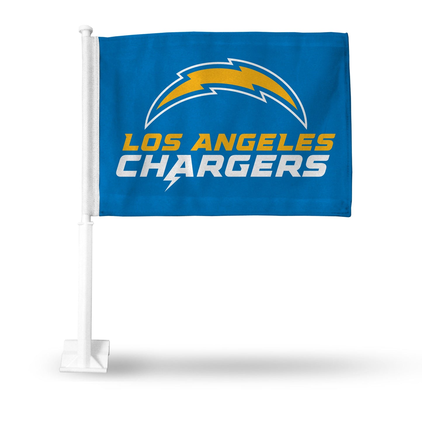 Los Angeles Chargers Car Flag - Bolt/Wordmark