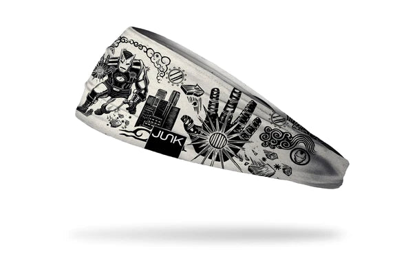 IRON MAN: LINOCUT HEADBAND - J&W Sports Apparel