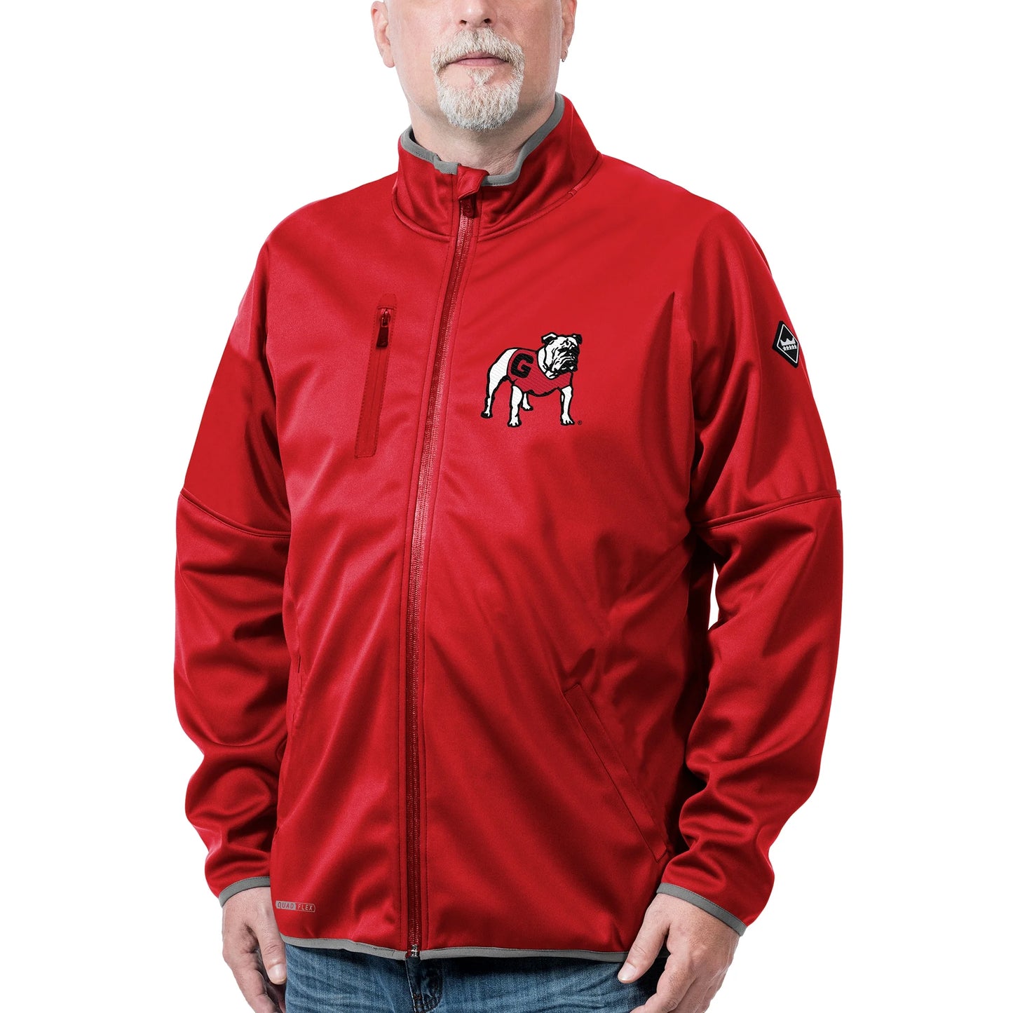 Georgia Bulldogs Softshell Full-Zip Jacket - J&W Sports Apparel