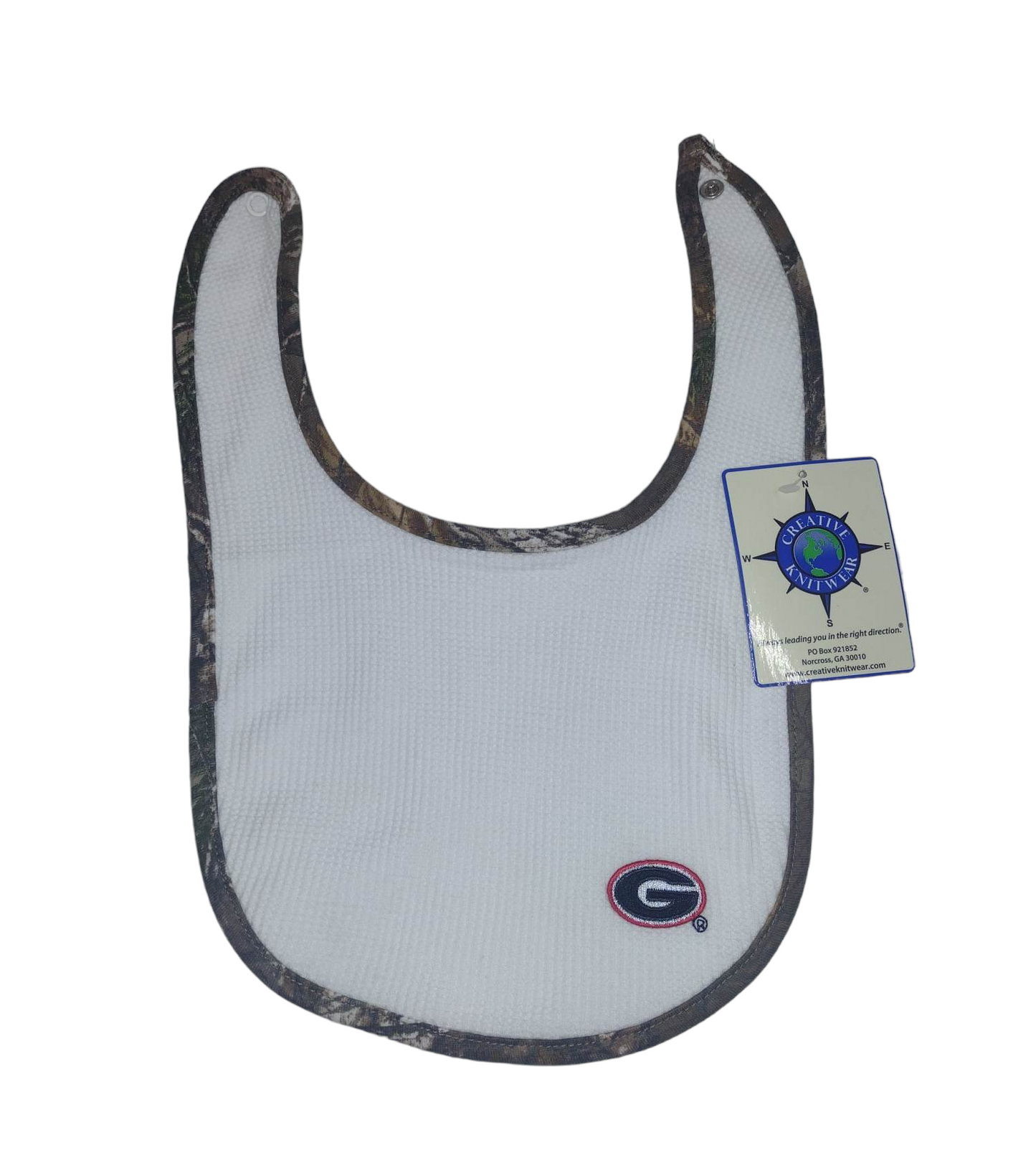 Georgia Bulldogs Realtree Camo Newborn Bib