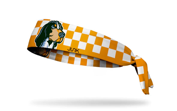 TENNESSEE: SMOKEY CHECKERED TIE HEADBAND