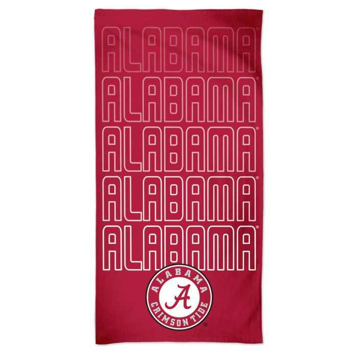 ALABAMA CRIMSON TIDE WATERFALL SPECTRA BEACH TOWEL 30" X 60"