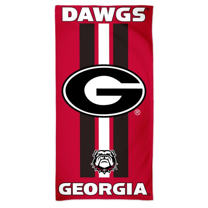 Georgia Bulldogs Fiber Beach Towel 30" x 60" - J&W Sports Apparel