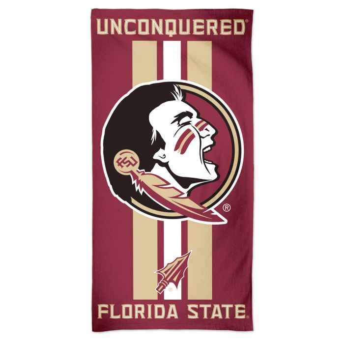 FLORIDA STATE SEMINOLES FIBER BEACH TOWEL 30" X 60"