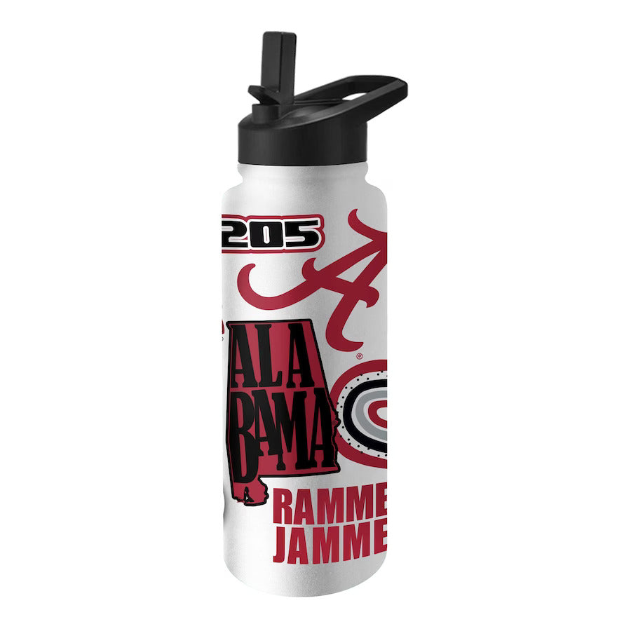 Alabama 34oz Native Quencher Bottle